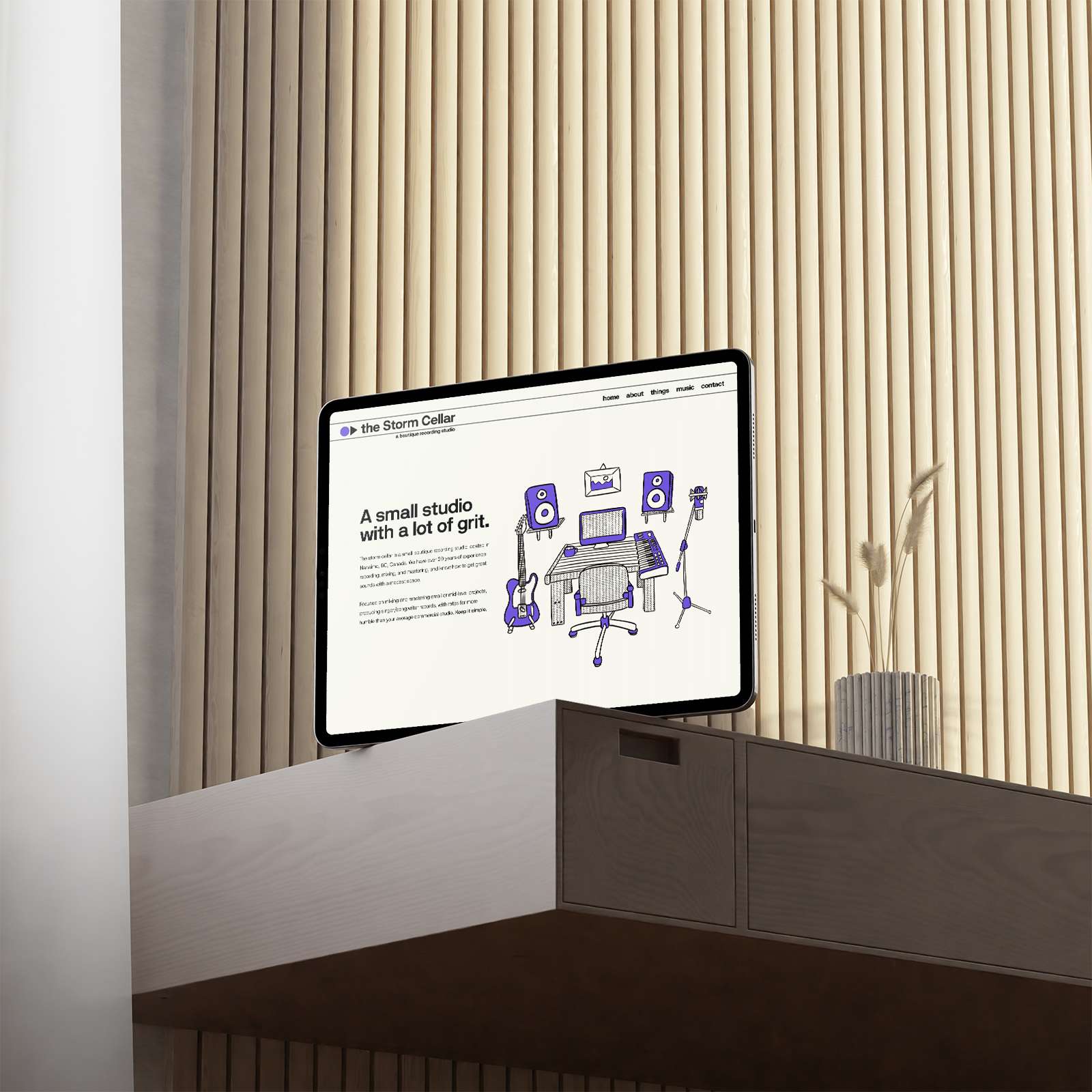 Screenshot of Storm Cellar website